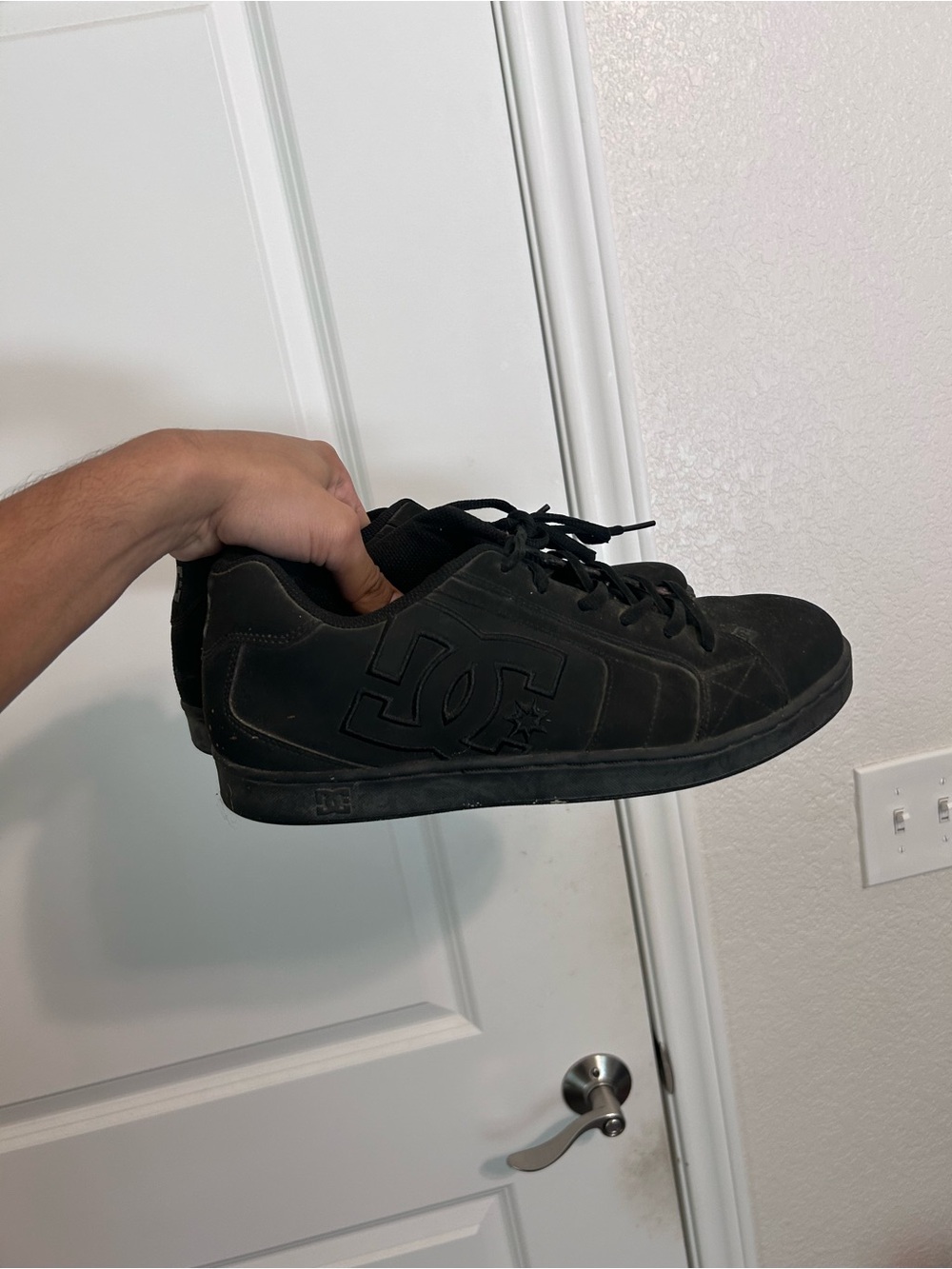 DC Men's Net Black Shoes Sz 11.5 Skate Skateboarding Grunge Y2K